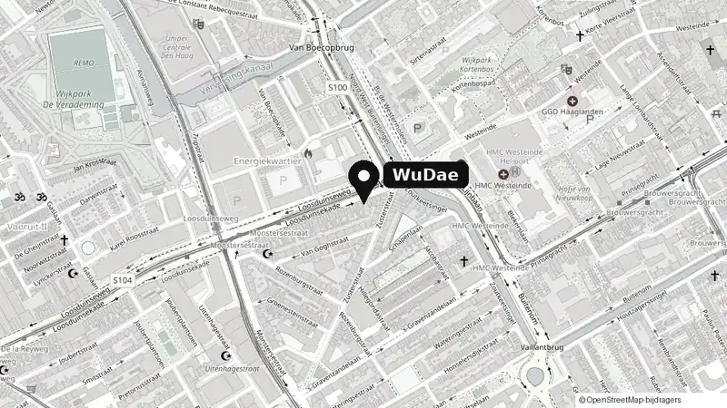 Kaart: WuDae aan de Loosduinsekade 12 in Den Haag